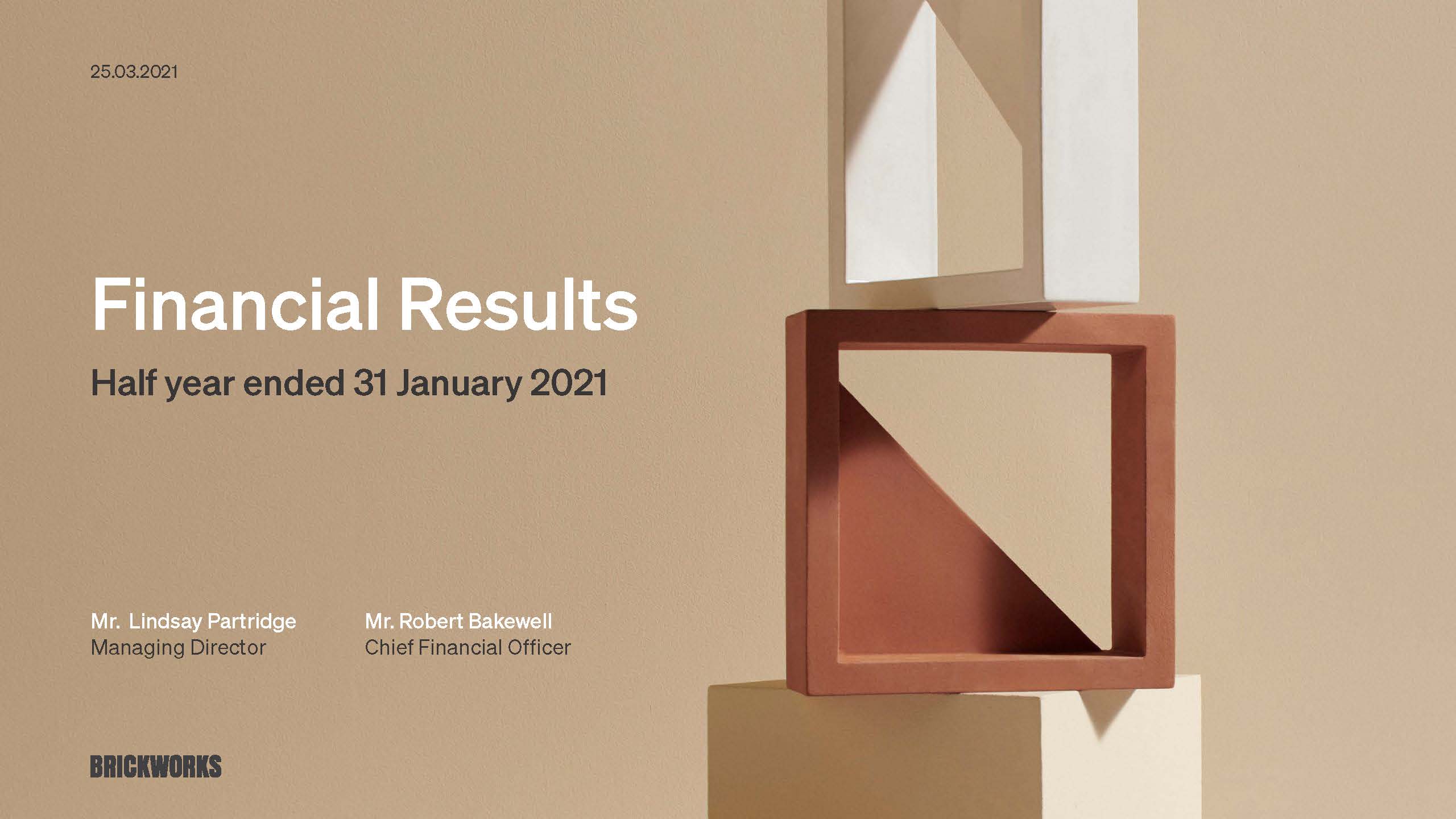 Brickworks releases H1 2021 Results
